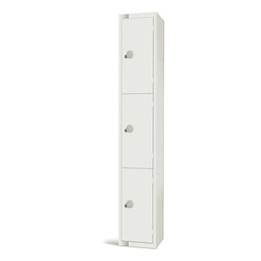 GR311-CN Elite Three Door Coin Return Locker White - JD Catering Equipment Solutions Ltd