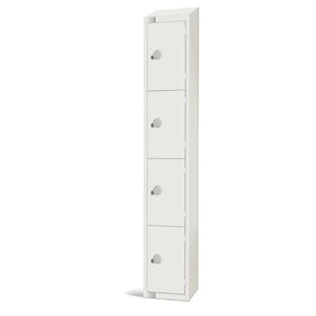 GR312-CLS Elite Four Door Manual Combination Locker Locker White with Sloping Top - JD Catering Equipment Solutions Ltd
