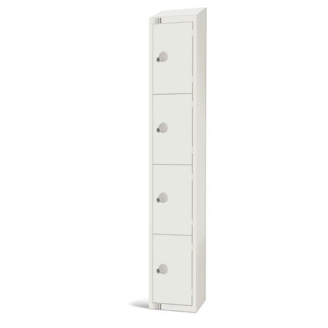GR312-CLS Elite Four Door Manual Combination Locker Locker White with Sloping Top JD Catering Equipment Solutions Ltd
