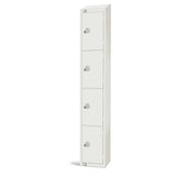 GR312-CS Elite Four Door Camlock Locker with Sloping Top White - JD Catering Equipment Solutions Ltd