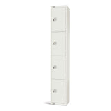 GR312-EL Elite Four Door Electronic Combination Locker White JD Catering Equipment Solutions Ltd