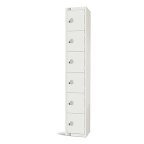 GR314-CL Elite Six Door Manual Combination Locker Locker White - JD Catering Equipment Solutions Ltd