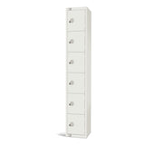 GR314-CN Elite Six Door Coin Return Locker White JD Catering Equipment Solutions Ltd