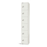 GR314-EL Elite Six Door Electronic Combination Locker White JD Catering Equipment Solutions Ltd