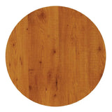 GR575 Werzalit Pre-drilled Round Table Top Pine 700mm - JD Catering Equipment Solutions Ltd