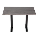 GR651 Werzalit Rectangular 1100x700mm Table Top Ponderosa Grey JD Catering Equipment Solutions Ltd