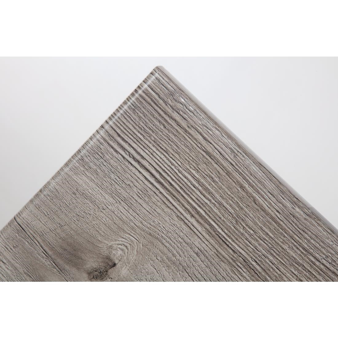 GR651 Werzalit Rectangular 1100x700mm Table Top Ponderosa Grey JD Catering Equipment Solutions Ltd