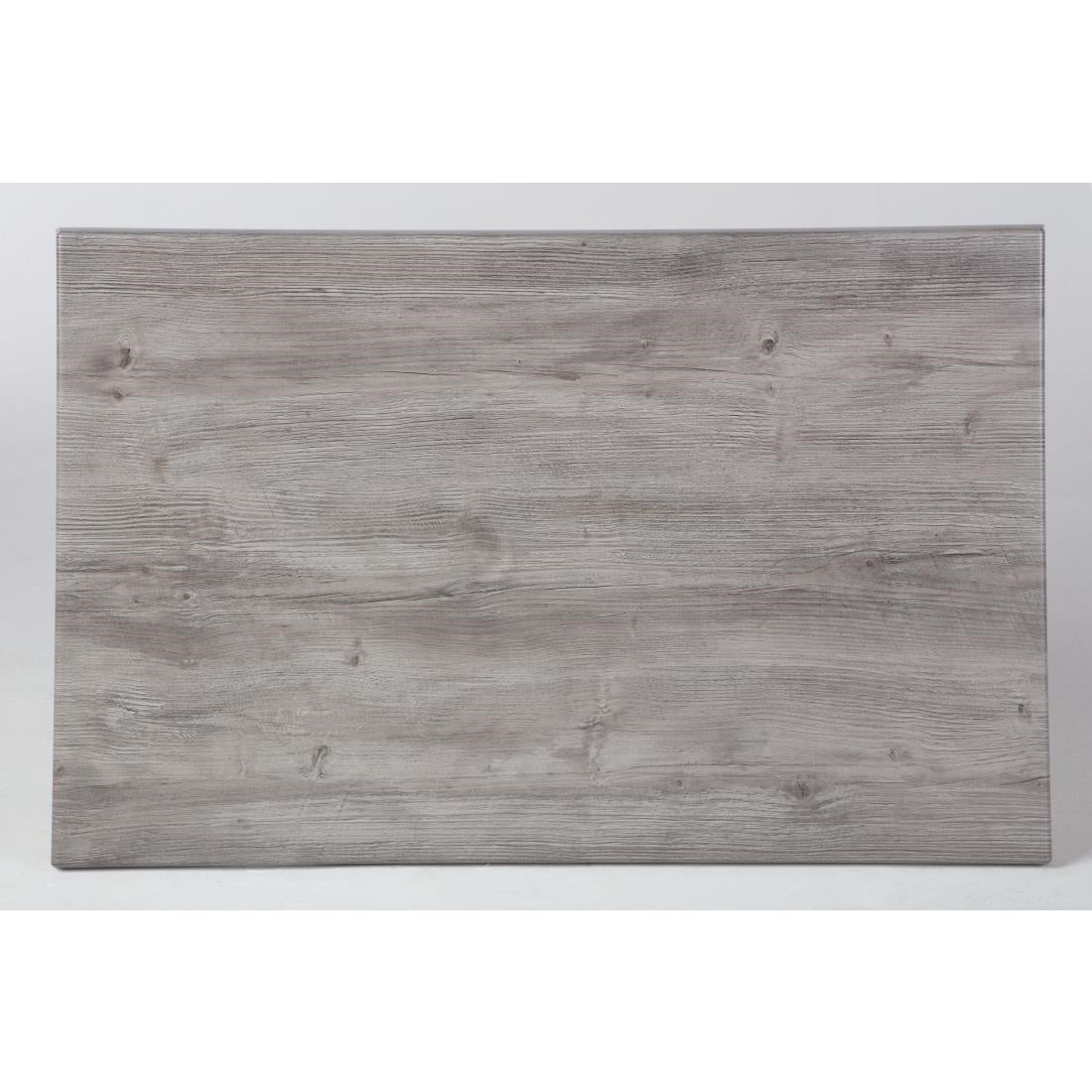 GR651 Werzalit Rectangular 1100x700mm Table Top Ponderosa Grey JD Catering Equipment Solutions Ltd