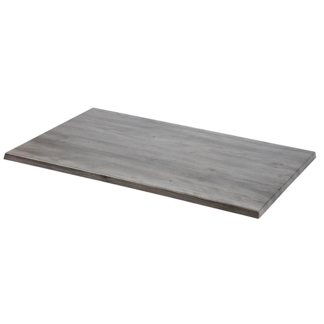 GR651 Werzalit Rectangular 1100x700mm Table Top Ponderosa Grey JD Catering Equipment Solutions Ltd