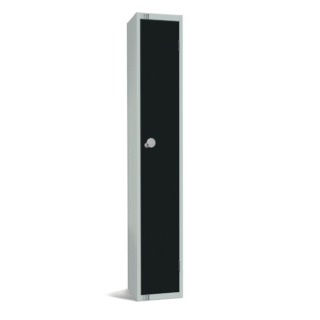 GR670-CL Elite Single Door Manual Combination Locker Locker Black JD Catering Equipment Solutions Ltd