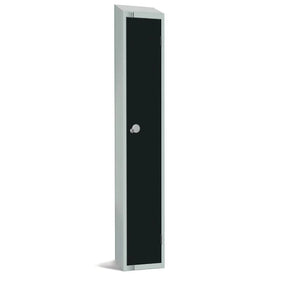 GR670-CS Elite Single Door Camlock Locker with Sloping Top Black - JD Catering Equipment Solutions Ltd