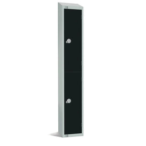 GR671-CNS Elite Double Door Coin Return Locker with Sloping Top Graphite Black - JD Catering Equipment Solutions Ltd