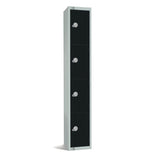 GR673-CN Elite Four Door Coin Return Locker Black JD Catering Equipment Solutions Ltd