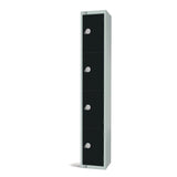 GR673-CN Elite Four Door Coin Return Locker Black JD Catering Equipment Solutions Ltd