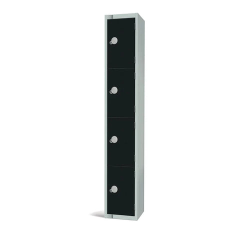 GR673-EL Elite Four Door Electronic Combination Locker Black - JD Catering Equipment Solutions Ltd
