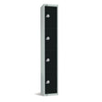 GR673-ELS Elite Four Door Electronic Combination Locker with sloping top Black JD Catering Equipment Solutions Ltd