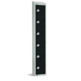 GR675-ELS Elite Six Door Electronic Combination Locker with sloping top Black JD Catering Equipment Solutions Ltd