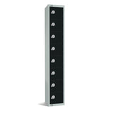 GR676-CL Elite Eight Door Manual Combination Locker Locker Black JD Catering Equipment Solutions Ltd