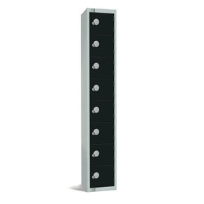 GR676-EL Elite Eight Door Electronic Combination Locker Black - JD Catering Equipment Solutions Ltd