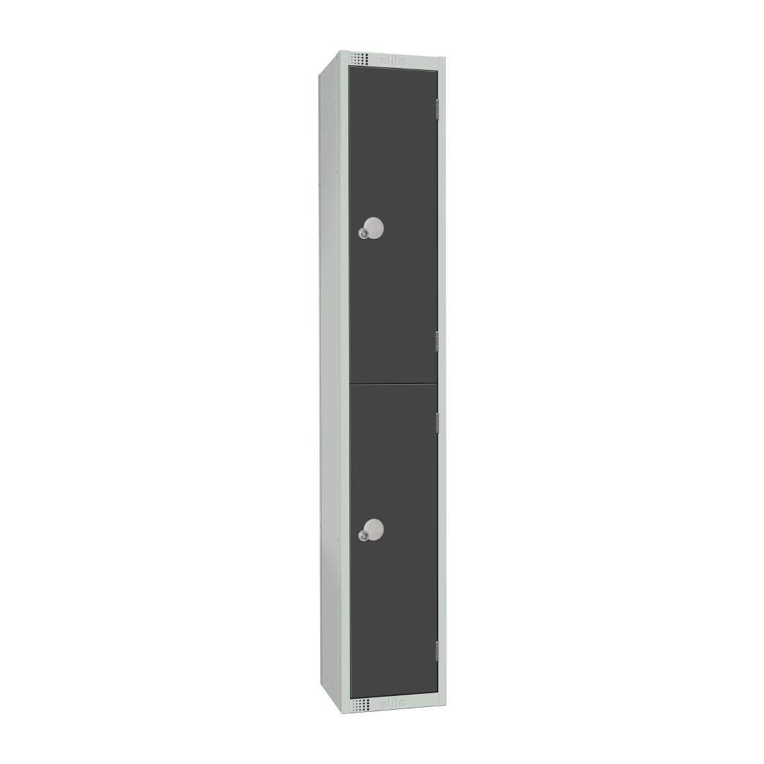 GR678-CLS Elite Double Door Manual Combination Locker Locker Graphite Grey JD Catering Equipment Solutions Ltd