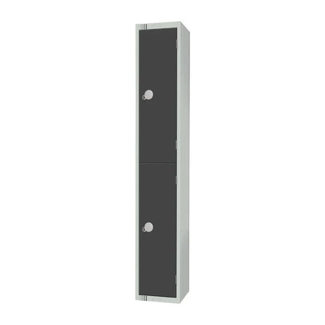 GR678-CN Elite Double Door Coin Return Locker Graphite Grey - JD Catering Equipment Solutions Ltd