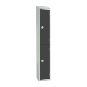 GR678-CNS Elite Double Door Coin Return Locker with Sloping Top Graphite Grey - JD Catering Equipment Solutions Ltd
