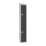 GR678-CS Elite Double Door Camlock Locker Graphite Grey with Sloping Top JD Catering Equipment Solutions Ltd