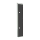 GR678-CS Elite Double Door Camlock Locker Graphite Grey with Sloping Top JD Catering Equipment Solutions Ltd