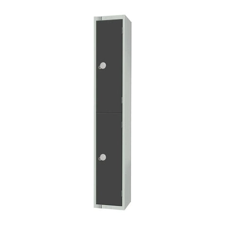 GR678-EL Elite Double Door Electronic Combination Locker Graphite Grey - JD Catering Equipment Solutions Ltd