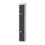 GR678-ELS Elite Double Door Electronic Combination Locker with Sloping Top Graphite Grey JD Catering Equipment Solutions Ltd