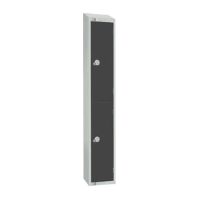 GR678-ELS Elite Double Door Electronic Combination Locker with Sloping Top Graphite Grey - JD Catering Equipment Solutions Ltd