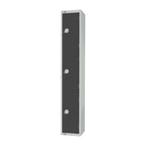 GR679-CL Elite Three Door Manual Combination Locker Locker Graphite Grey JD Catering Equipment Solutions Ltd