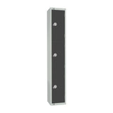 GR679-CN Elite Three Door Coin Return Locker Graphite Grey JD Catering Equipment Solutions Ltd