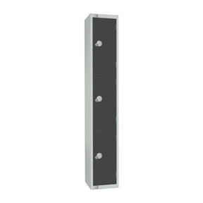 GR679-CN Elite Three Door Coin Return Locker Graphite Grey - JD Catering Equipment Solutions Ltd