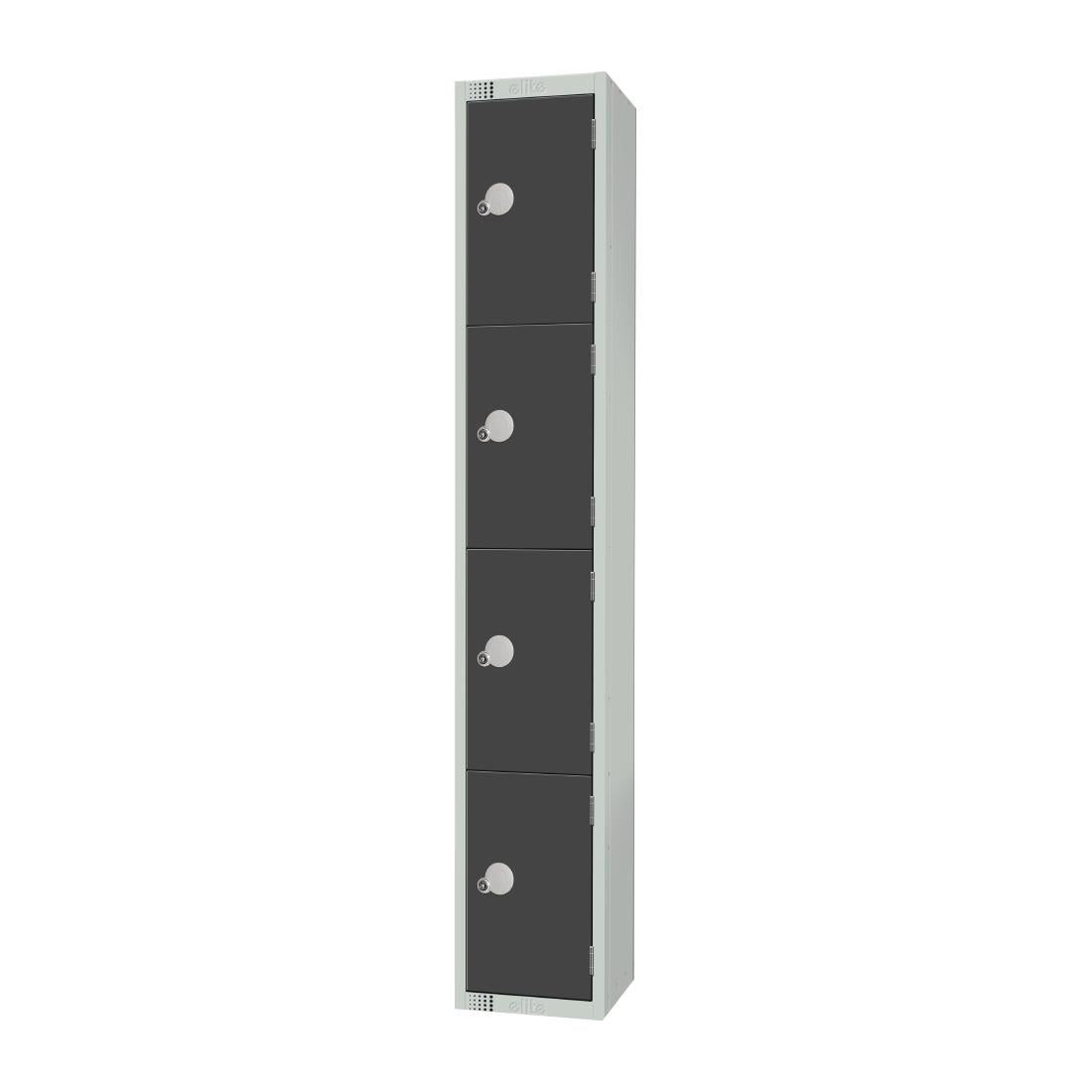 GR680-CL Elite Four Door Manual Combination Locker Locker Graphite Grey JD Catering Equipment Solutions Ltd