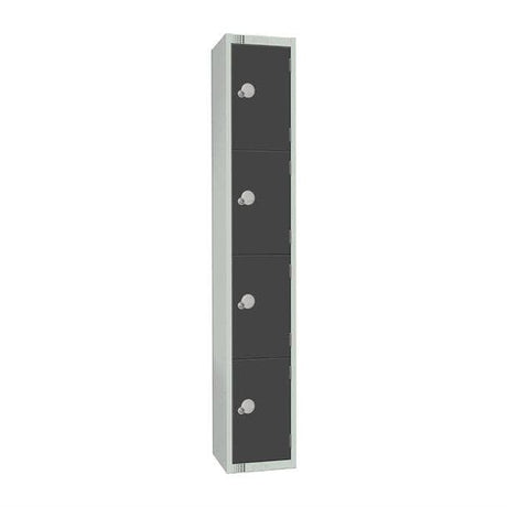 GR680-CN Elite Four Door Coin Return Locker Graphite Grey JD Catering Equipment Solutions Ltd