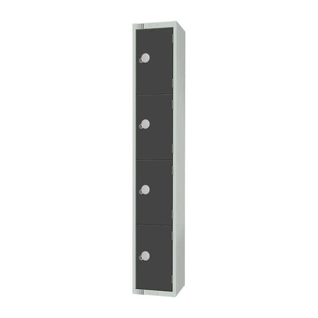 GR680-EL Elite Four Door Electronic Combination Locker Graphite Grey - JD Catering Equipment Solutions Ltd