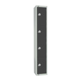 GR680-ELS Elite Four Door Electronic Combination Locker with Sloping Top Graphite Grey JD Catering Equipment Solutions Ltd