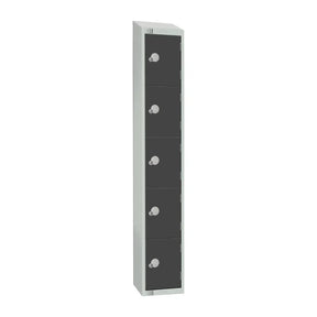 GR681-CLS Elite Five Door Manual Combination Locker Locker Graphite Grey - JD Catering Equipment Solutions Ltd