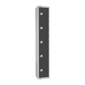 GR681-EL Elite Five Door Electronic Combination Locker Graphite Grey - JD Catering Equipment Solutions Ltd
