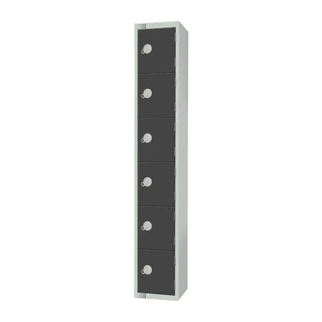 GR682-C Elite Six Door Camlock Locker Graphite Grey - JD Catering Equipment Solutions Ltd