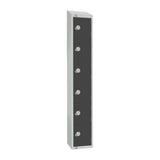 GR682-CS Elite Six Door Camlock Locker with Sloping Top Graphite Grey JD Catering Equipment Solutions Ltd