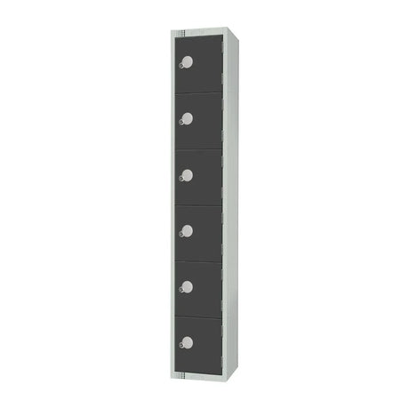 GR682-EL Elite Six Door Electronic Combination Locker Graphite Grey - JD Catering Equipment Solutions Ltd