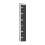 GR682-ELS Elite Six Door Electronic Combination Locker with Sloping Top Graphite Grey JD Catering Equipment Solutions Ltd