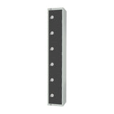 GR682-P Elite Six Door Padlock Locker Graphite Grey JD Catering Equipment Solutions Ltd
