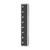 GR683-P Elite Eight Door Padlock Locker Graphite Grey JD Catering Equipment Solutions Ltd