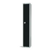 GR684-CL Elite Single Door Manual Combination Locker Locker Black JD Catering Equipment Solutions Ltd