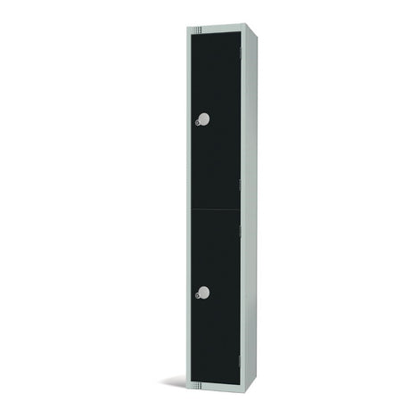 GR685-CL Elite Double Door Manual Combination Locker Locker Black JD Catering Equipment Solutions Ltd