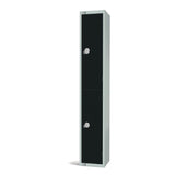 GR685-CN Elite Double Door Coin Return Locker Graphite Black JD Catering Equipment Solutions Ltd