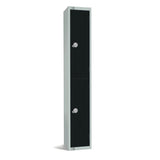 GR685-CN Elite Double Door Coin Return Locker Graphite Black JD Catering Equipment Solutions Ltd